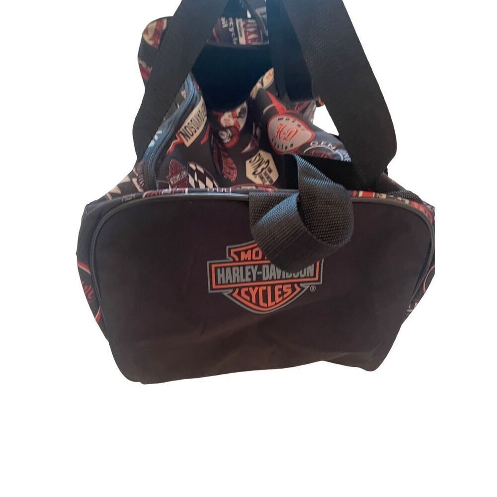 Harley Davidson Unisex Adjustable Strap Motorcycle Logos Travel Duffle Bag